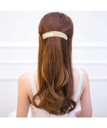 DODUOS 3PCS Hair Barrettes for Women Barrette Hair Clips for Thick Hair Retro Classic Large Barrettes French Clip Barrettes Hair Slides and Clips for Women Fine Hair French Design Hair Barrette brown - Buy Online on GoSupps.com