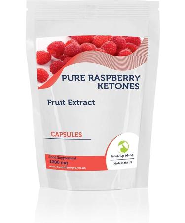 Raspberry Ketones Fruit Extract 1000mg Supplement 30 Capsules Weight Loss and Obesity Increase Lean Body Mass Improve Hair Growth Nutrition Supplements HEALTHY MOOD UK Quality Nutrients - Buy Online on GoSupps.com