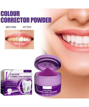 Purple Teeth Whitening Powder Tooth Stain Removal Oral Powder for Teeth Whitening Teeth Whitening Booster 3pcs - Buy Online on GoSupps.com