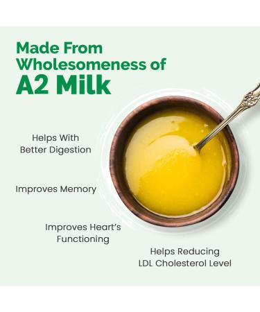 Auric A2 Desi Cow Ghee 500ml | Pure Brijwasi Ghee | Lab Tested | Grass Fed | Glass Jar | Danedar Ghee - Buy Online on GoSupps.com
