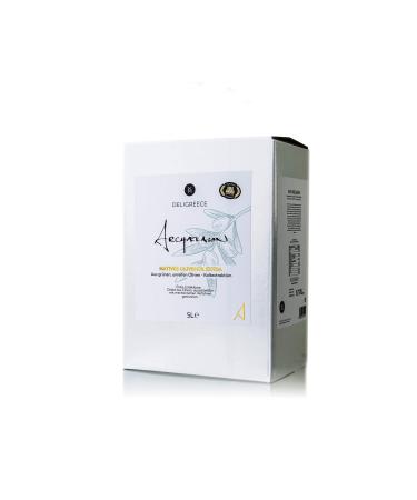 Deligreece ARCHAELAION limited extra virgin olive oil from unripe Koroneiki olives 5 LITER canister - UNFILTERED