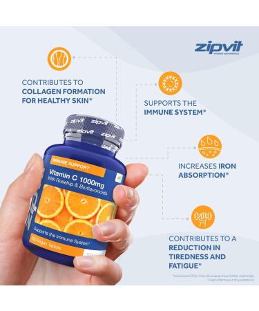 Vitamin C 1000mg with Bioflavonoids | Immune Support & Energy Boost | 200 Vegan Tablets - Buy Online on GoSupps.com