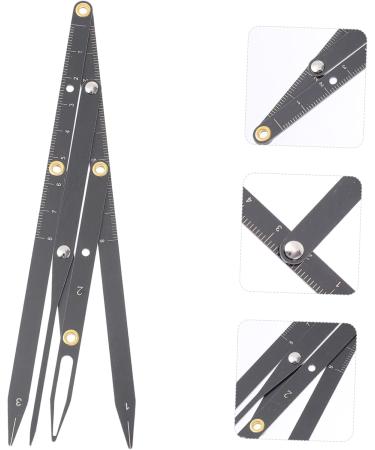 Mikinona Eyebrow Scale Mini Tools Makeup Tools Eyebrow Stencil Eyebrow Positioning Tool Balance Caliper Miss 1 count (Pack of 1) Black - Buy Online on GoSupps.com