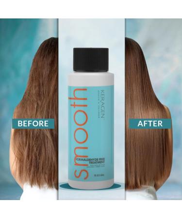 Keragen Brazilian Keratin Smoothing Treatment - 2 Oz Blowout Straightening System for Dry Damaged Hair | Formaldehyde Free - Eliminate Curls & Frizz for Fine to Medium Hair - Buy Online on GoSupps.com