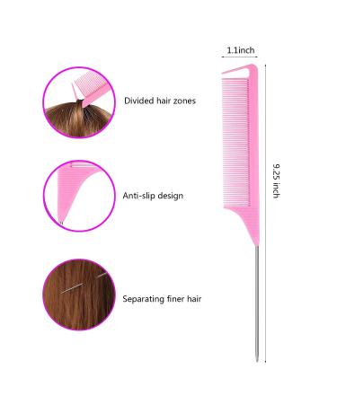 Hair Loop Styling Tool Set with 1000 Clear Mini Elastic Bands - Pink - Buy Online on GoSupps.com