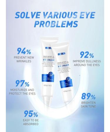 Eye Cream 30ml Visibly Reduces Under Eye Bags Wrinkles Dark Circles & Puffiness - Buy Online on GoSupps.com
