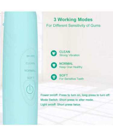 Electric Dental Calculus Remover - Sonic Tooth Scraper for Plaque & Tartar Removal - LED USB Rechargeable - 3 Modes - 2 Cleaning Heads (Blue) - Buy Online on GoSupps.com