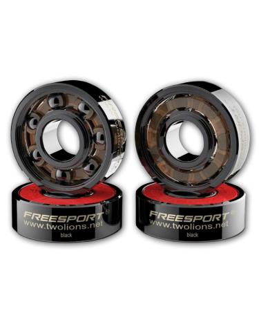 TwoLions High Rev 608RS Hybrid Black Ceramic Bearings for Inline Skate or Skateboard or Scooter (Pack of 8) - Buy Online on GoSupps.com