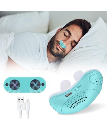 Anti Snoring Devices, Electric Snoring Solution for Men Women, Mini Sleep Aid for Blocked Nostrils, Wind Speed Double Eddy Current Anti Snoring Sleep Aid Device Suitable for All Nose Shapes 3.47 Ounce