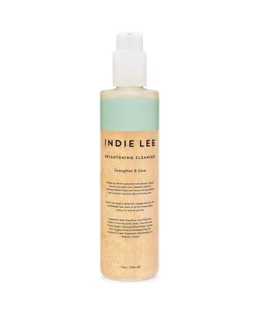 Indie Lee Brightening Cleanser - Exfoliating Gel Face Wash + Makeup Remover with Vitamin C + Antioxidants to Help Visibly Brighten  Firm + Protect Skin (10oz / 300ml)
