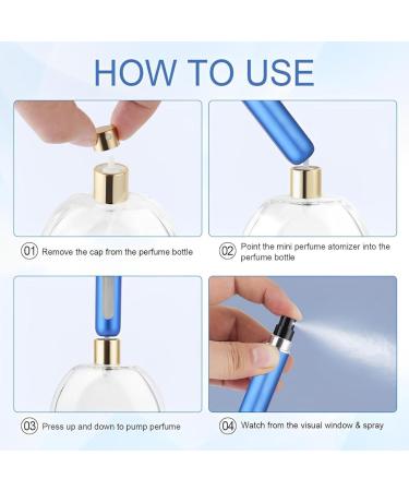 4PCS Portable Perfume Travel Refillable Mini Travel Perfume Bottle Refillable Travel Perfume Atomizer Cologne Travel Bottle Travel Size Perfume Refill Bottle(5ml) Color-D - Buy Online on GoSupps.com