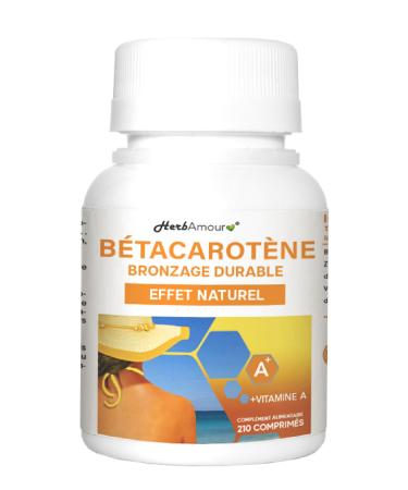 BETACAROTENE FOR STRONG TANNING | 210 Tablets (Stock For 7 Months)| Beta Carotene High Dose To Accelerate Tanning Dry Carrot Extract With Vitamin A | Gluten And Lactose Free