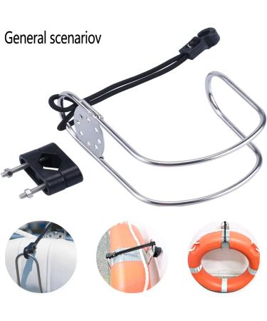 2pcs Stainless Steel Marine Horseshoe Bracket Life Buoy Ring Holder Set - Buy Online on GoSupps.com