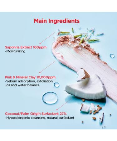 Coconut Clay Cleansing Foam - Gentle Exfoliating Face Wash | 150ml - Moisturizing & Ideal for All Skin Types - International Shipping Available - Buy Online on GoSupps.com