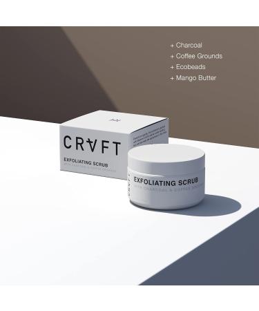 CRVFT Men's Exfoliating Facial Scrub 1.7oz - Deep-Clean Exfoliation for All Skin Types | Paraben & Sulfate Free | Made in USA | Smoother Complexion - Buy Online on GoSupps.com