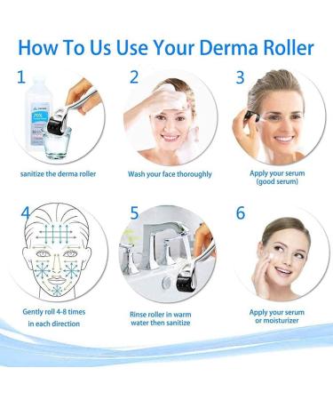 Diougens Lee 540 Titanium Derma Roller for Beard, Hair & Face - Microneedling Beauty Tool with Storage Case 0.75mm - Buy Online on GoSupps.com