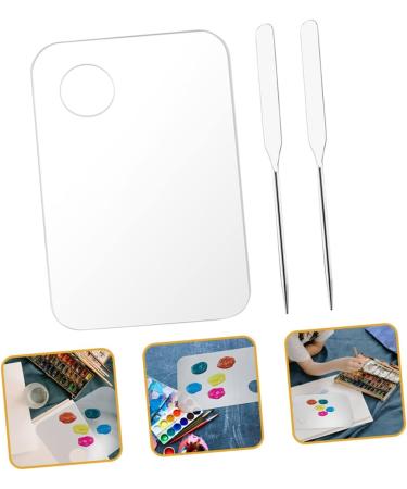FRCOLOR 5 Sets Color Palette - Eye Shadows Watercolor Painting Board & Makeup Palette Tray with Spatula | Premium Stainless Steel Cosmetic Tools for Artists - Buy Online on GoSupps.com