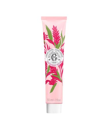 Roger&Gallet - Cr me Mains Bienfaisante Gingembre Rouge 30ml - Parfum e et Nourrissante - beurre de karit et huile d'amande douce - 96% d'ingr dients d'origine naturelle