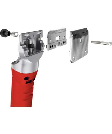 Masterclip Hunter Horse Clipper - Mains Powered Heavy Duty Horse Clippers Fitted with A2 Fine Cut Blades - Suitable for All Coat Types Red  - Buy Online on GoSupps.com