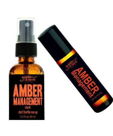 Frankie & Myrrh Amber Management Spray and Roll-On Combo for Daily Frustrations | Patchouli Amber Vanilla Aromatherapy Freshwater Perfume 2 fl. oz.