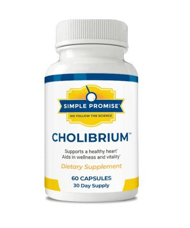 Simple Promise - Cholibrium - Mushroom Supplement with Lions Mane - Heart and Cholesterol Support 60 Capsules