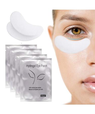 Chargenyang Under Eye Gel Pads Eyelash Extension Pads Lint Free DIY False Eyelash Lash Extension Makeup Eye Gel Patches (50Pack)