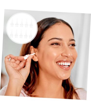HOODANCOS 100Pcs Ear Washer Replacement Tips Disposable Ear Wax Cleaning Tools for Ear Curves Compatible with Ear Washer Devices - Buy Online on GoSupps.com