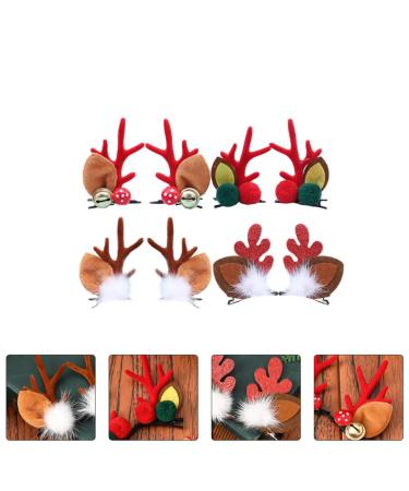 Holibanna 4 Couples Christmas Hair Clips - Reindeer Elk Moose Hair Accessories for Girls & Ladies - Buy Online on GoSupps.com