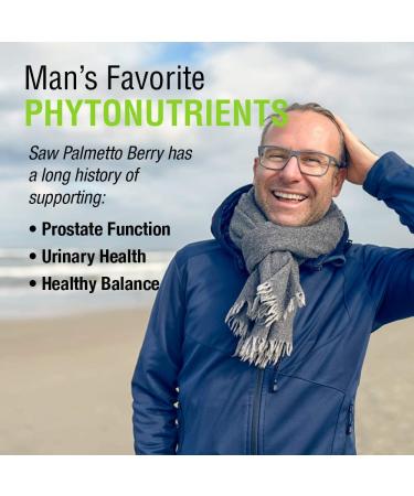 Solaray Saw Palmetto Whole Berry 580 mg - 180 VegCaps | Natural Support for Prostate Health - Buy Online on GoSupps.com