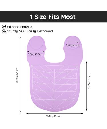 Segbeauty Purple Hair Cutting Guide Mat - Waterproof Silicone Professional Salon Cutting Mat with Guidelines & Weighted Neck Wrap for Stylists - Buy Online on GoSupps.com