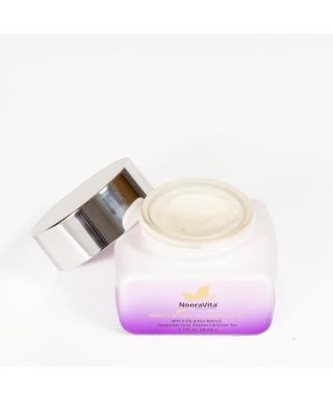 Miracle Retinol Anti-Ageing Cream | (50ml) | 0.3% Retinol | Hyaluronic Acid | Vitamin E | Green Tea | Vegan and Halal Friendly | UK Brand by NooraVita. - Buy Online on GoSupps.com