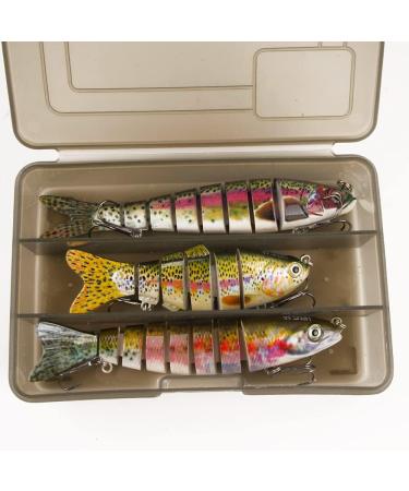 Mejoser Wobbler Set - 3-Piece Jerkbait & Swimbait Hard Bait for Pike & Perch Fishing | Includes Hooks & Colorful Bait Box - Buy Online on GoSupps.com