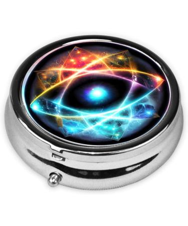 Wonderful Universeround Pill Box - Portable 3-Compartment Organizer for Travel & Purse - Buy Online on GoSupps.com