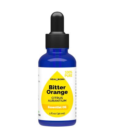 Bitter Orange Essential Oil 30 ml - 1 oz - Pure & Natural - with Pipette Dropper