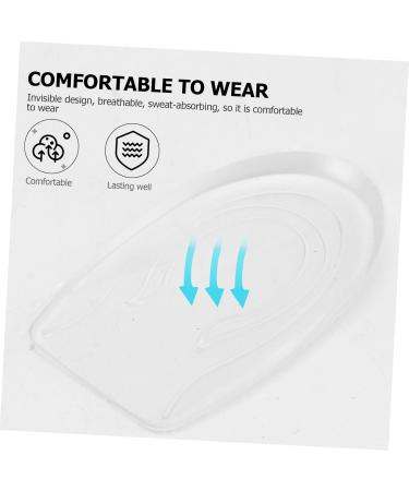 FOMIYES Silicone Height Increasing Insoles 4 Pairs Invisible Shoe Inserts for Instant Height Boost - Buy Online on GoSupps.com