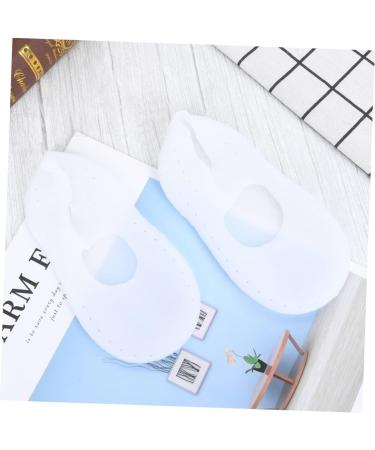 Gadpiparty 1 Pair Silicone Foot Sleeve Breathable Hole and Silicone Socks Waterproof Beach Heel Crack- Proof Sleeve Silicone moisturizing Socks Gel Toe Sock casing White Floor Men and Women White S - Buy Online on GoSupps.com