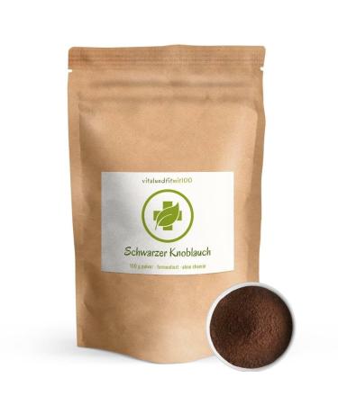 Black garlic ground 100 g - Black Garlic - Dried cloves of garlic from Spain - without additives premium quality - without genetic engineering - odor and tasteless