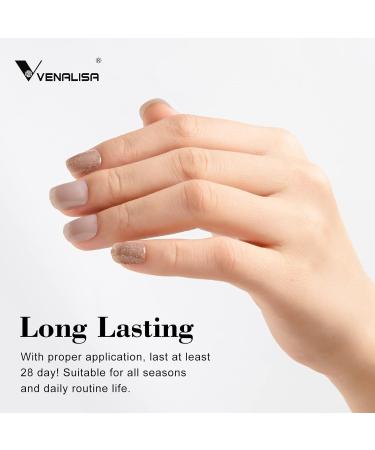 VENALISA Nude Brown Gel Nail Polish 15ml - Soak Off UV LED Lamp, DIY Manicure Kit, Neutral Color for Nail Art - Light Apricot - Buy Online on GoSupps.com