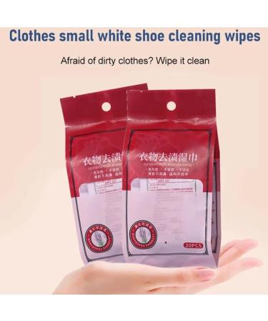 LONGLUAN Stain Removal Wet Wipes Clothes Stain Removal Wipes 20Pcs/Bag Stain Remover Wipes Individual Wrapped Cleaning Wipes Emergency Stain Rescue Stain Remover for Cleaning Clothes (2Pack) - Buy Online on GoSupps.com