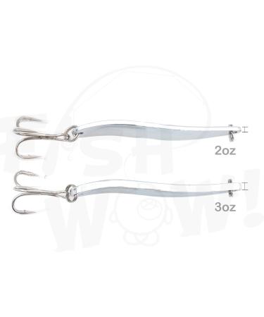 4pcs 3oz 6inch Fishing Spoon Set with Treble Hook - Gold & Silver | Fish Wow! - Buy Online on GoSupps.com