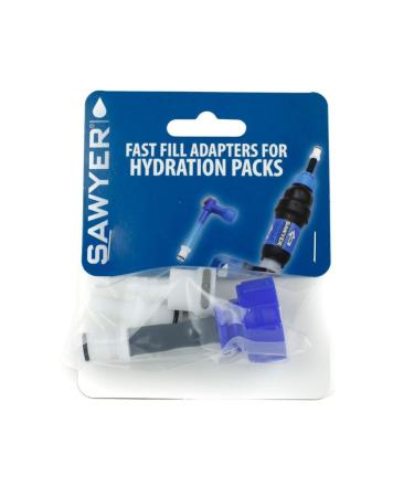 Sawyer Products SP115 Fast Fill Adapters for Hydration Packs Blue/White ,One Size
