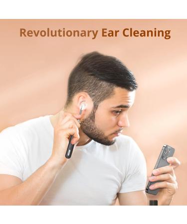 Wireless Ear Wax Removal Kit with 1080p HD Camera & LED Lights | iOS & Android Compatible | Facial Cleansing Brush Included (Black) - Buy Online on GoSupps.com