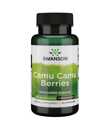 Swanson Wildcrafted Camu Camu Berries 500 Milligrams 60 Capsules
