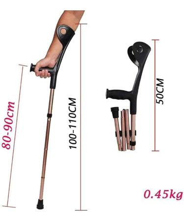 Forearm Crutches for Adults Aluminum Forearm Crutches Folding Forearm Crutches Crutch for Walking Suitable for Those with Leg Fractures and Limited Mobility - Buy Online on GoSupps.com
