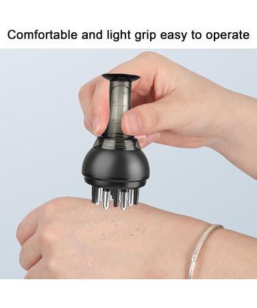 Scalp Massage Brush & Hair Oil Applicator - K Me Black | Premium Scalp Massager for Root Treatment & Head Massage - Buy Online on GoSupps.com