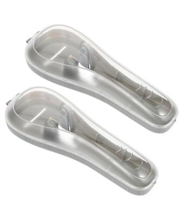 Angoily 2 STK razor storage box travel razor fall blades rust protection razor storage box suitcase for nail clippers travel case for razor manual storage box