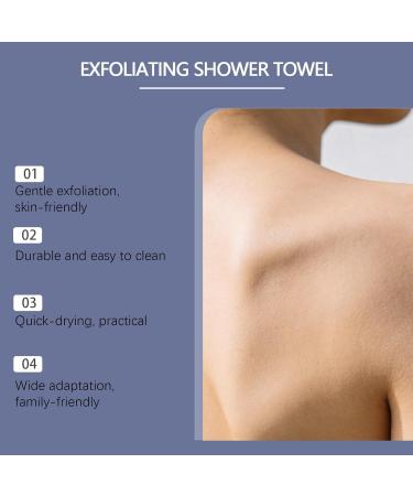 39in Hexagon Weave Towel Exfoliating Shower Skin Bath Towel Japanese Hexagon Weave Exfoliating Towels Body Scrubber with 2 Sides Deep Cleansing for All Skin Types (2pcs) - Buy Online on GoSupps.com