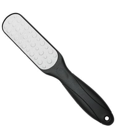 ZLONGYAN double sided foot file callus remover for feet is suitable for dry cracked feet dead skin calluses etc. foot scrubber lasts to make feet smooth heel scraper for cracked heels (black)