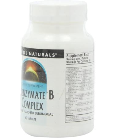 Source Naturals Coenzymate B Complex - Orange Flavored Lozenges (60 Count) | Energy & Mood Support - Buy Online on GoSupps.com