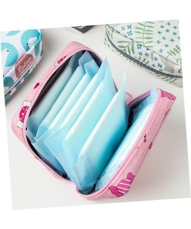 Plafope Women's Bandage Personal Bag - 4 Piece Period Pillow & Menstrual Container Set | Stylish & Functional Travel Solution - Buy Online on GoSupps.com
